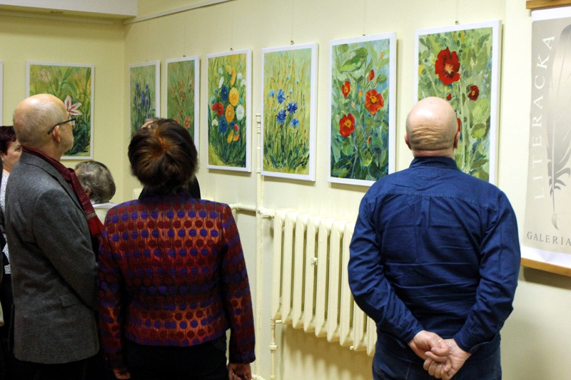 KWIATY Ewy Rutkowskiej w Galerii Literackiej