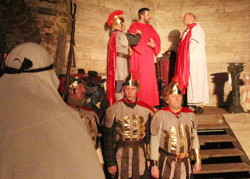 Misterium Męki Pańskiej w Jasienicy [foto/wideo]