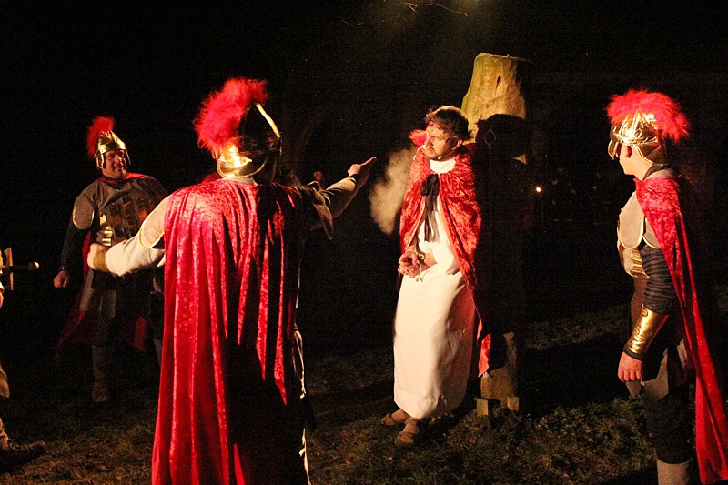 Misterium Męki Pańskiej w Jasienicy [foto/wideo]