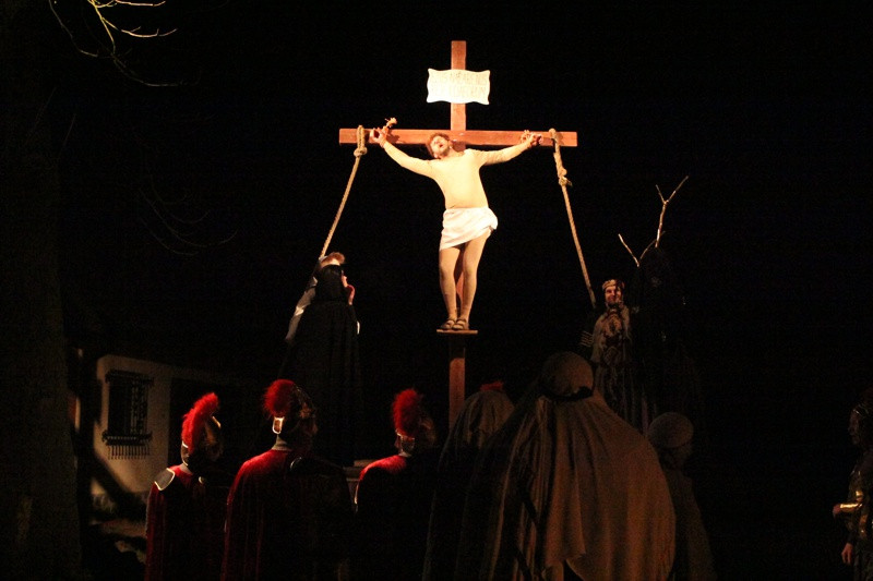 Misterium Męki Pańskiej w Jasienicy [foto/wideo]