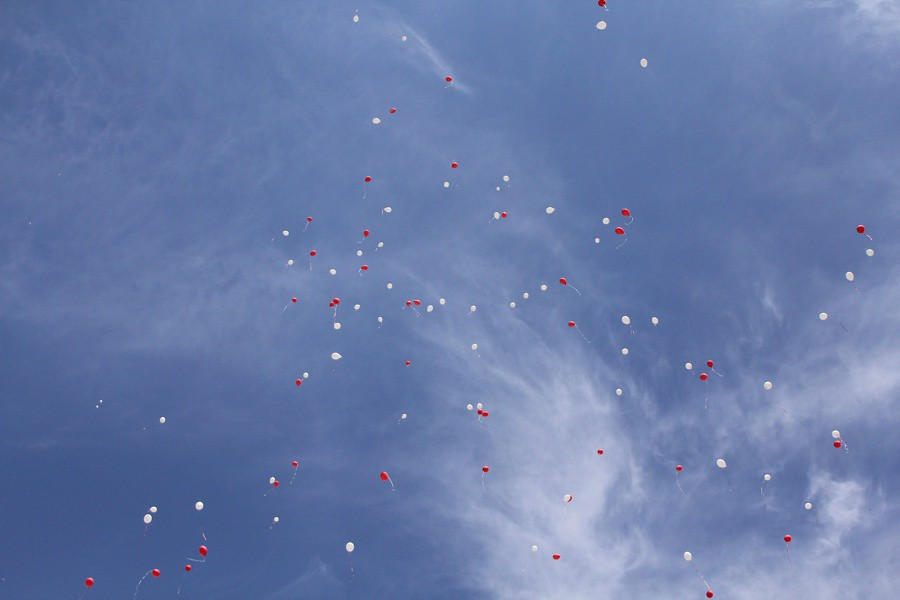 Biało-czerwone balony w setną rocznicę odzyskania niepodległości [foto]