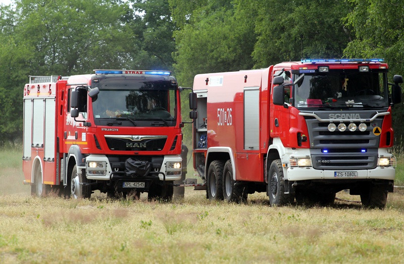 Pożar lasu w Wieńkowie [foto]