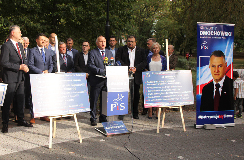 Sławomir Dmochowski kandydatem Prawa i Sprawiedliwości na burmistrza Polic [foto/wideo]