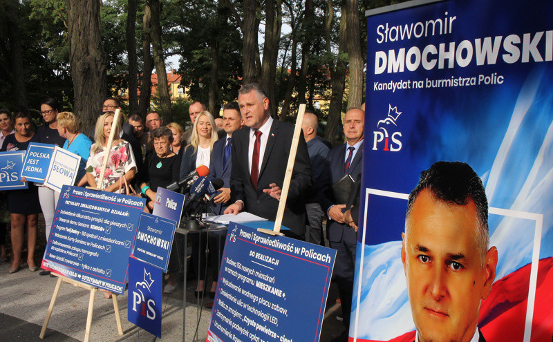 Sławomir Dmochowski kandydatem Prawa i Sprawiedliwości na burmistrza Polic [foto/wideo]