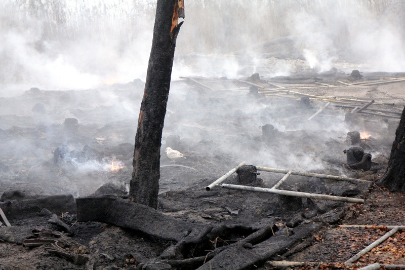 Tyle zostało z promenady spacerowej w Trzebieży [foto]