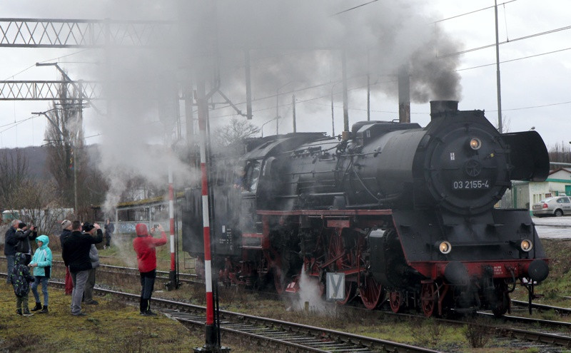 Zabytkowy pociąg w Policach [foto/wideo]