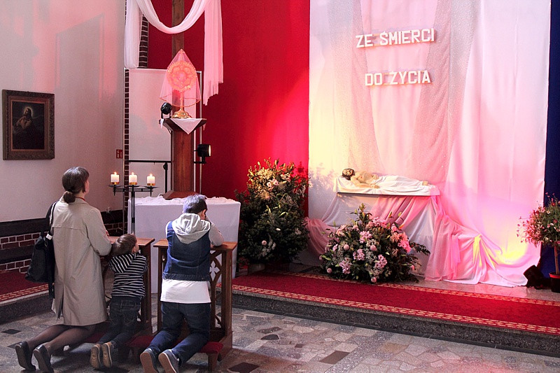 Wielka Sobota - święcenie pokarmów w polickich parafiach