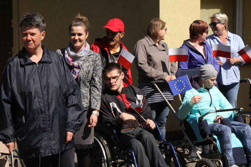 Uroczystość wciągnięcia flagi w PSONI