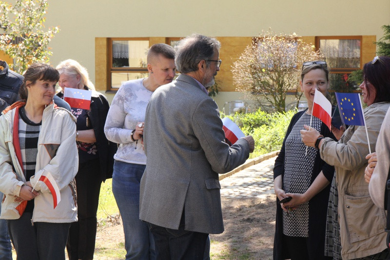 Uroczystość wciągnięcia flagi w PSONI