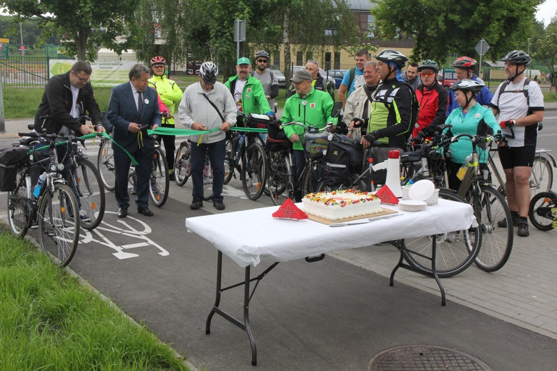 Rajd rowerowy i otwarcie nowego odcinka ścieżki rowerowej