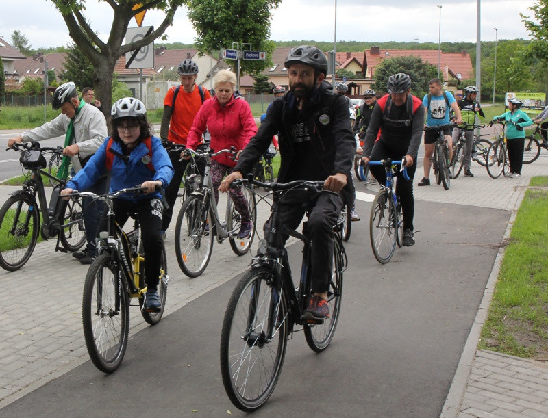 Rajd rowerowy i otwarcie nowego odcinka ścieżki rowerowej