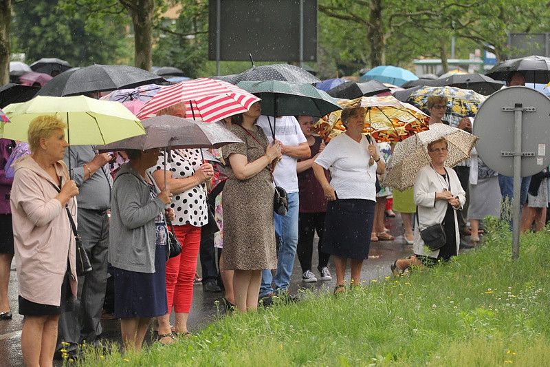 Procesja Bożego Ciała w parafii pw. św. Kazimierza w Policach