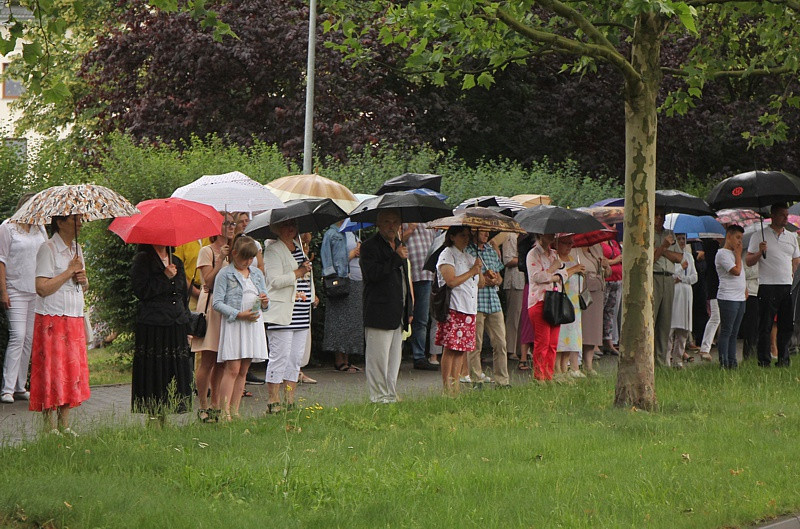Procesja Bożego Ciała w parafii pw. św. Kazimierza w Policach