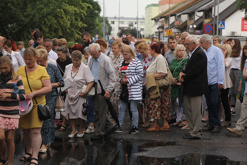 Procesja Bożego Ciała w parafii pw. św. Kazimierza w Policach