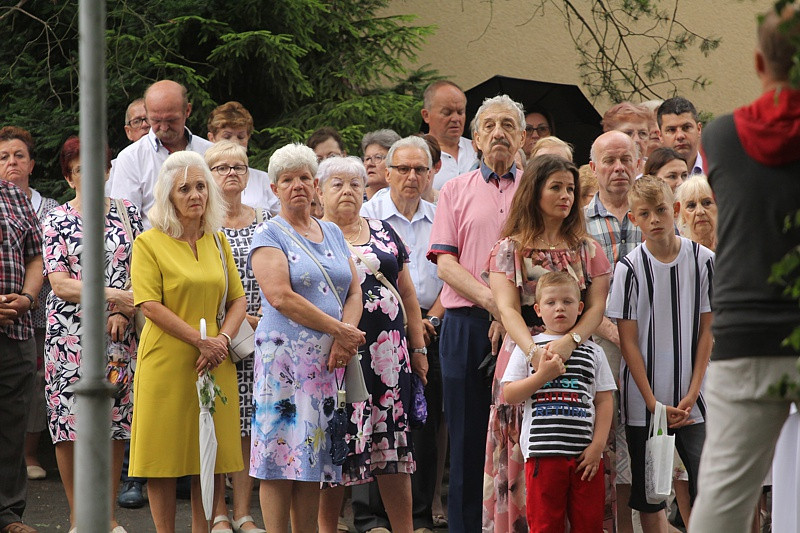 Procesja Bożego Ciała w parafii pw. św. Kazimierza w Policach