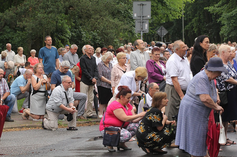 Procesja Bożego Ciała w parafii pw. św. Kazimierza w Policach