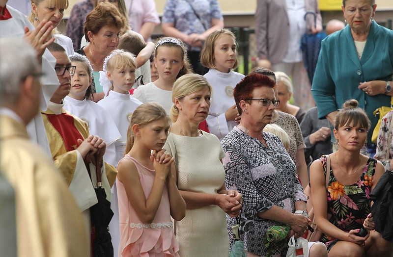 Procesja Bożego Ciała w parafii pw. św. Kazimierza w Policach