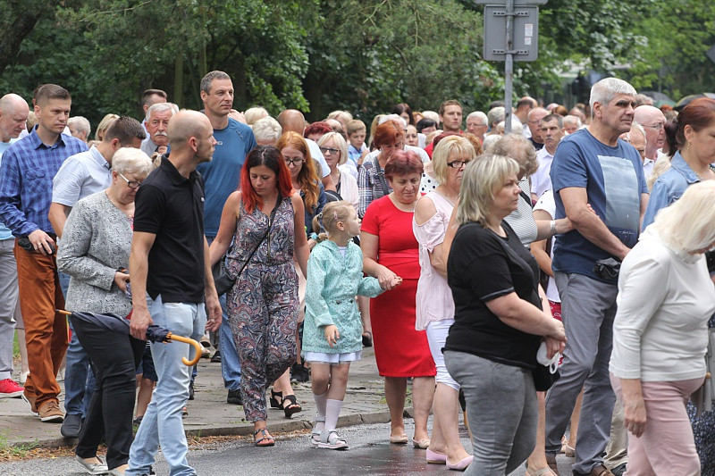 Procesja Bożego Ciała w parafii pw. św. Kazimierza w Policach