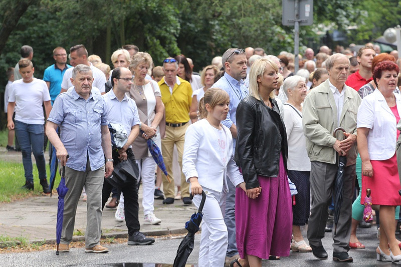Procesja Bożego Ciała w parafii pw. św. Kazimierza w Policach