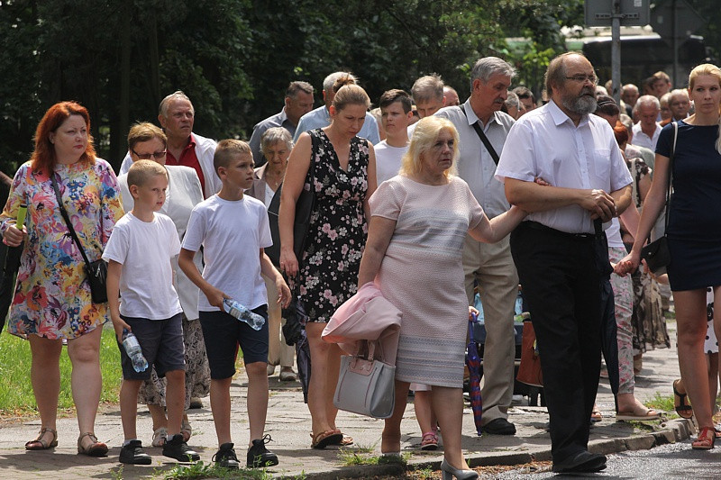 Procesja Bożego Ciała w parafii pw. św. Kazimierza w Policach