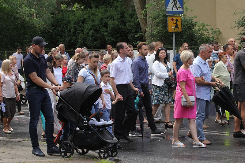 Procesja Bożego Ciała w parafii pw. św. Kazimierza w Policach