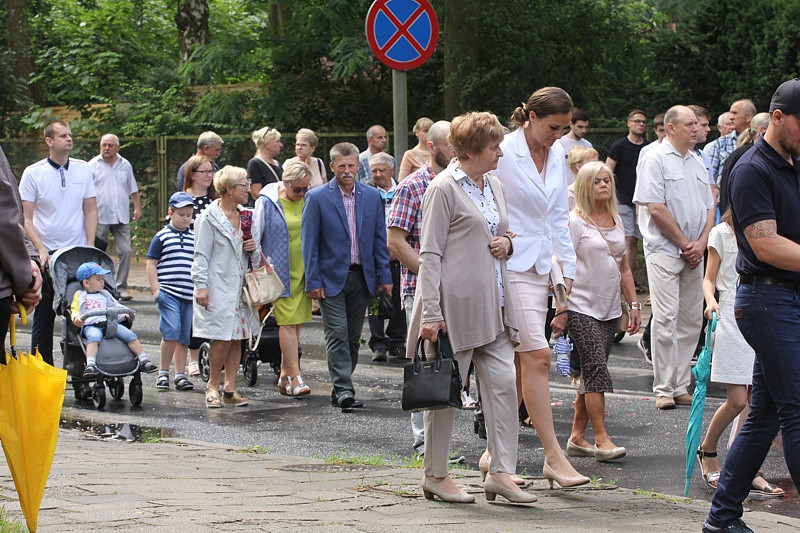 Procesja Bożego Ciała w parafii pw. św. Kazimierza w Policach