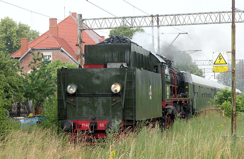 Parowozem do stacji Trzebież Szczeciński