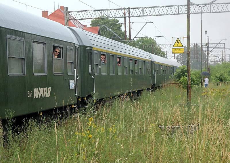 Parowozem do stacji Trzebież Szczeciński
