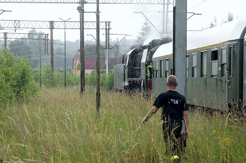 Parowozem do stacji Trzebież Szczeciński