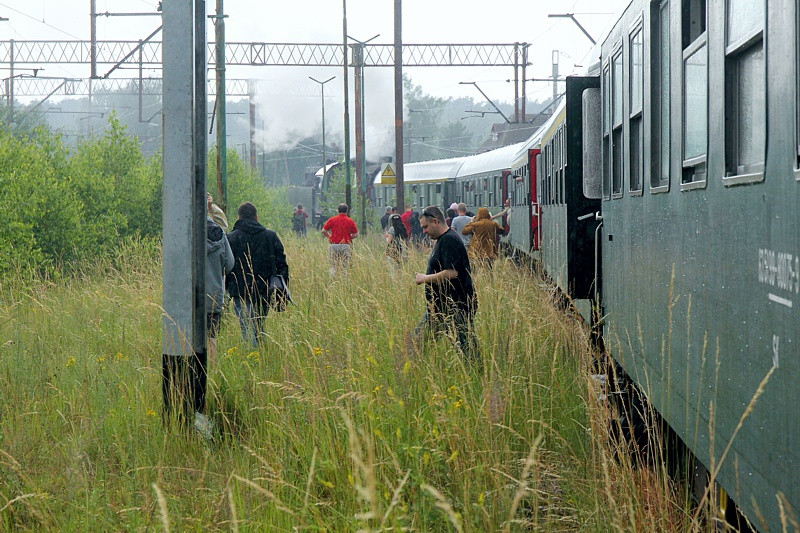 Parowozem do stacji Trzebież Szczeciński