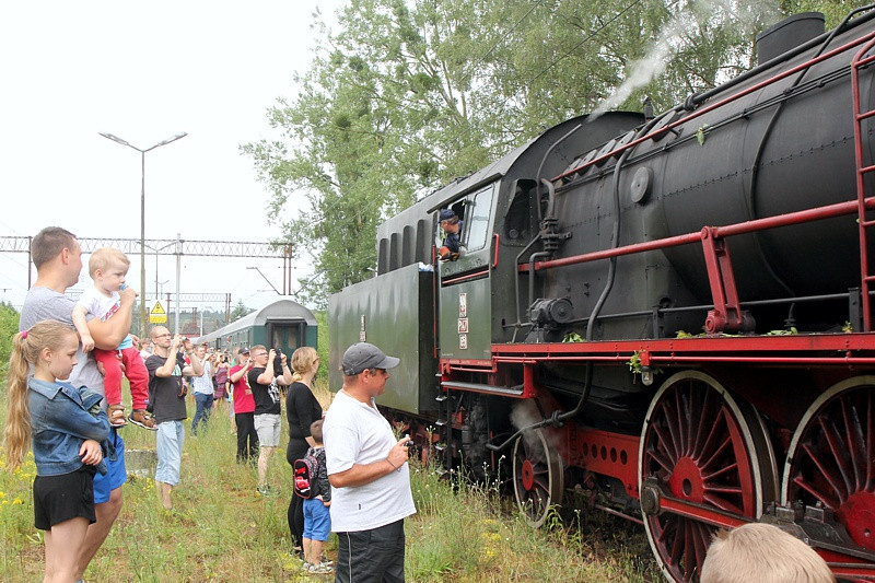 Parowozem do stacji Trzebież Szczeciński