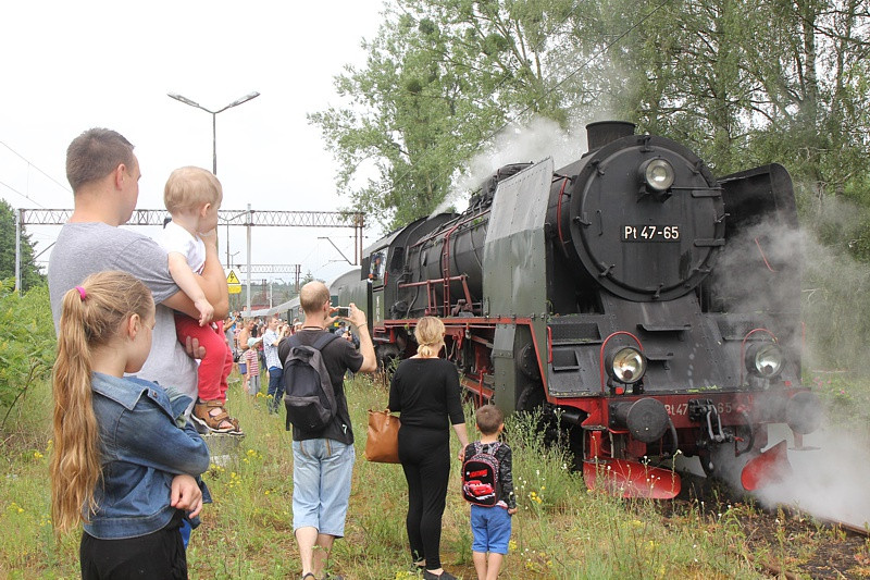 Parowozem do stacji Trzebież Szczeciński