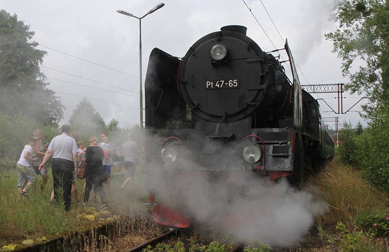 Parowozem do stacji Trzebież Szczeciński