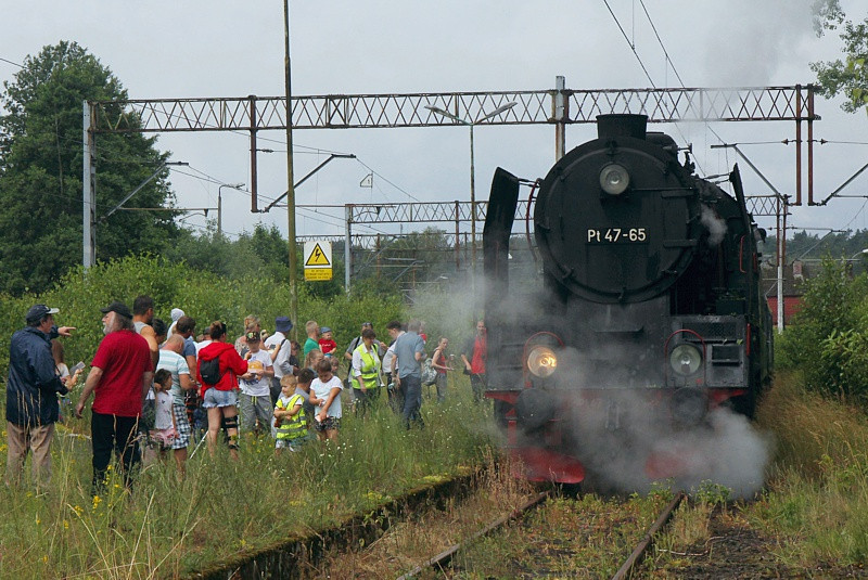 Parowozem do stacji Trzebież Szczeciński