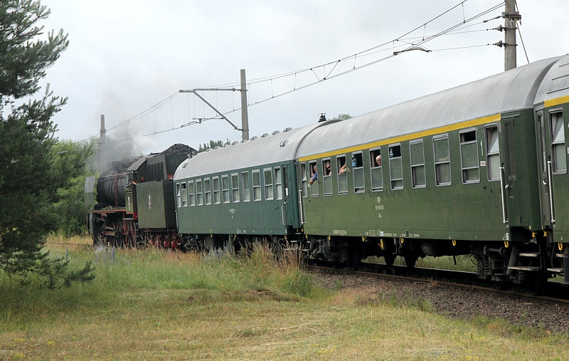 Parowozem do stacji Trzebież Szczeciński