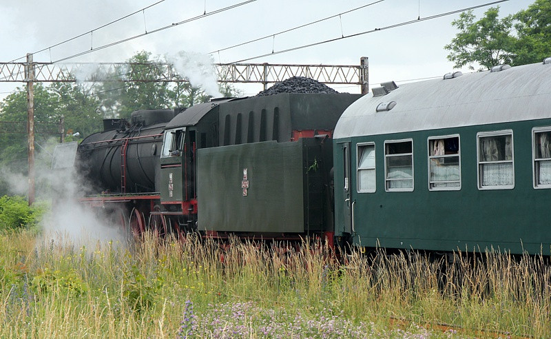 Parowozem do stacji Trzebież Szczeciński