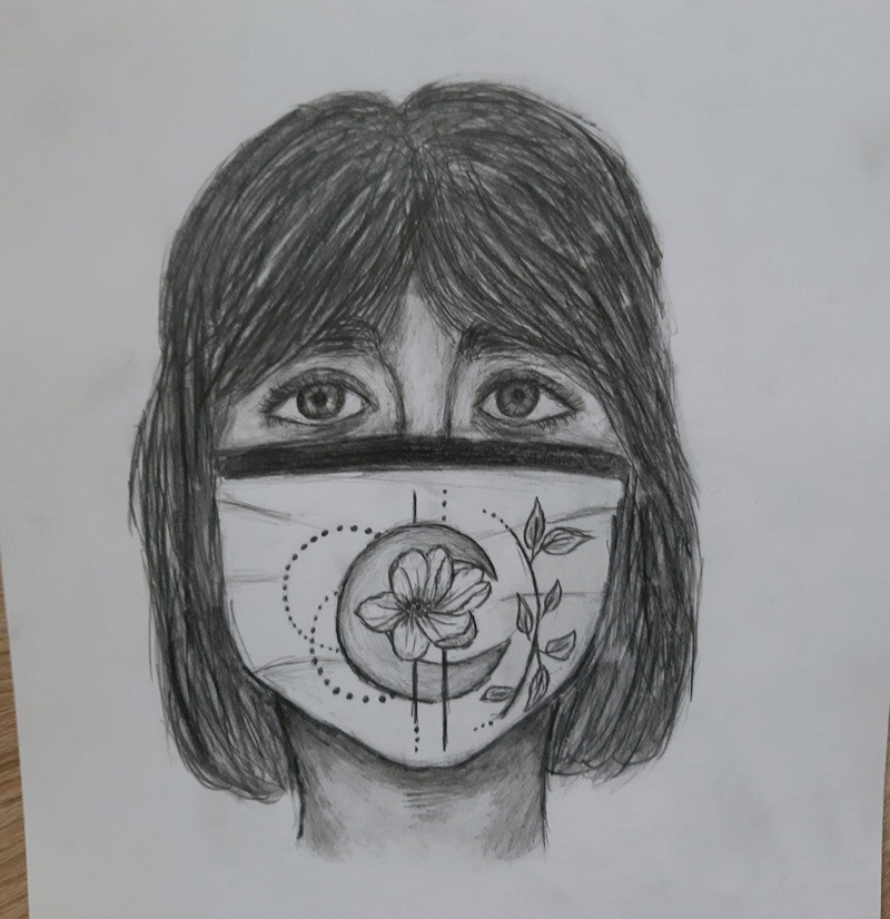 Maseczkowa moda - prace uczniów SP 8