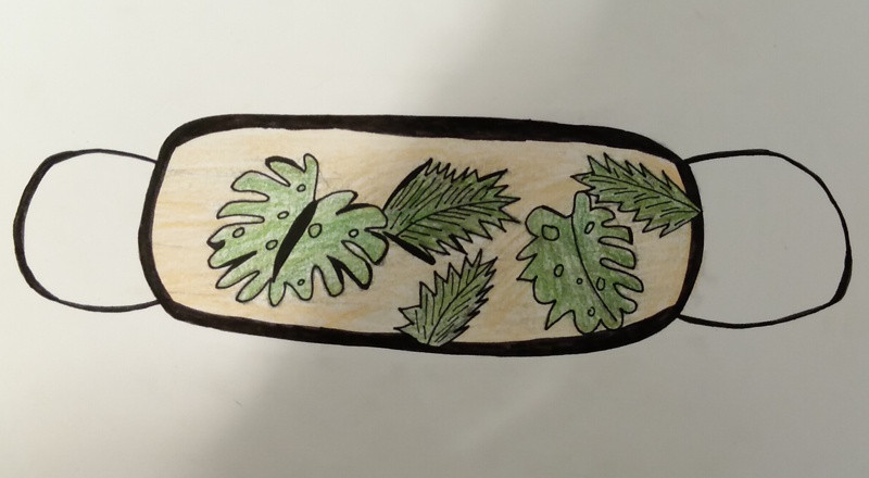 Maseczkowa moda - prace uczniów SP 8