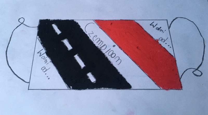 Maseczkowa moda - prace uczniów SP 8