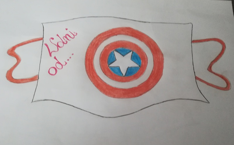 Maseczkowa moda - prace uczniów SP 8