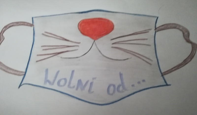 Maseczkowa moda - prace uczniów SP 8