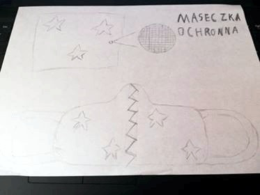 Maseczkowa moda - prace uczniów SP 8