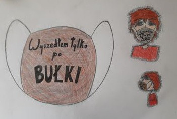 Maseczkowa moda - prace uczniów SP 8