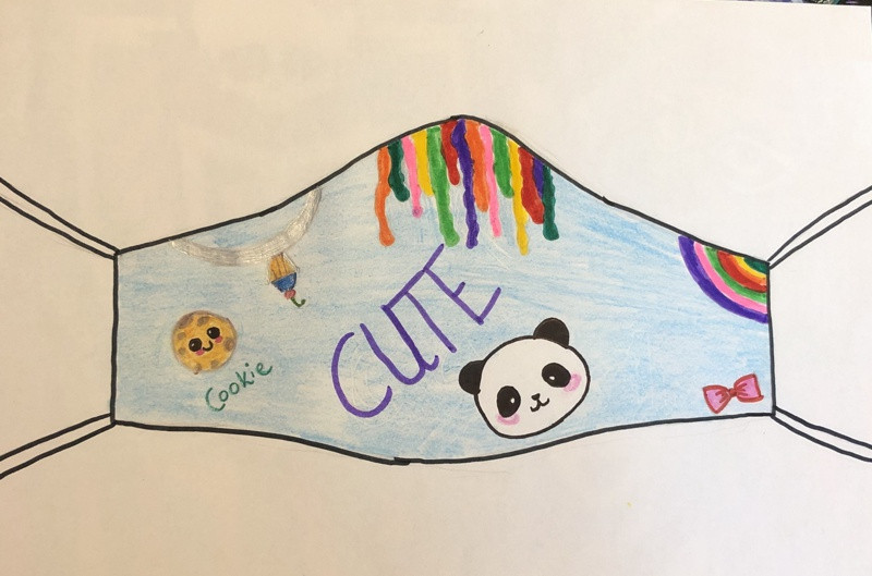 Maseczkowa moda - prace uczniów SP 8