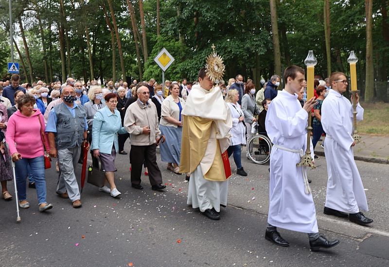 Boże Ciało – procesja w parafii pw. św. Kazimierza