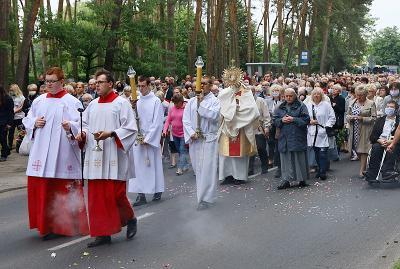 Boże Ciało – procesja w parafii pw. św. Kazimierza