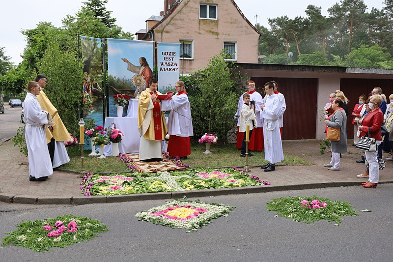 Boże Ciało – procesja w parafii pw. św. Kazimierza