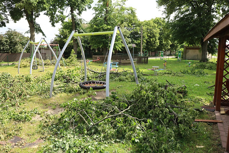 Krajobraz po burzy w Przęsocinie [foto]