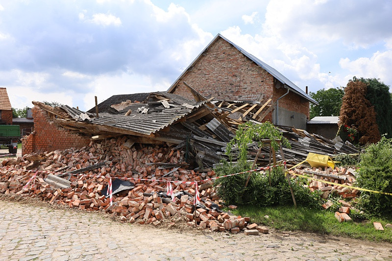 Krajobraz po burzy w Przęsocinie [foto]