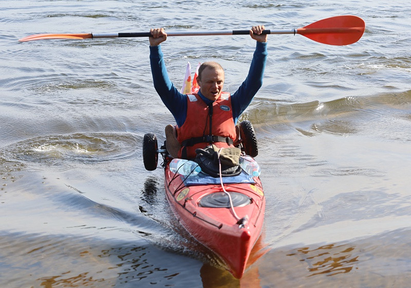 1400 km kajakiem aby zwrócić uwagę na problemy osób z niepełnosprawnością